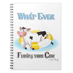 Cuaderno Lo que sea que flote tu vaca