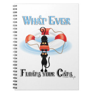 Cuaderno Lo que siempre flota tus gatos