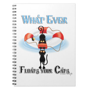 Cuaderno Lo que siempre flota tus gatos 2