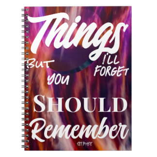Cuaderno Lo que voy a olvidar es que deberías recordar