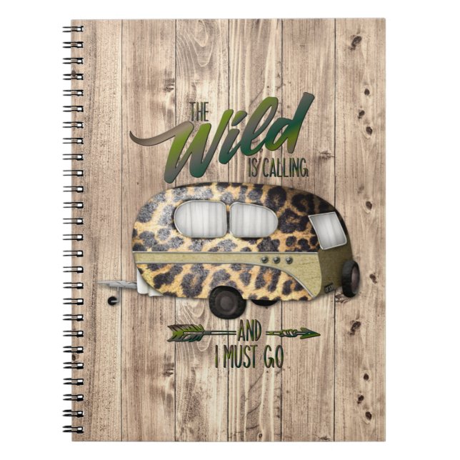Cuaderno Lo Salvaje Está Llamando Y Tengo Que Ir De Camping (Frente)