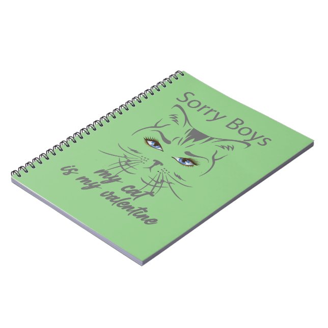 Cuaderno lo siento chicos mi gato es mi valentía (Lado Izquierdo)