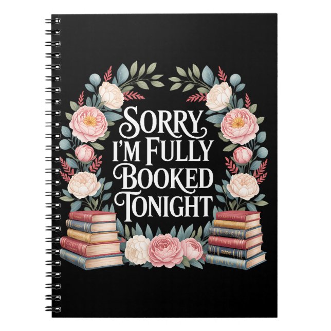 Cuaderno Lo siento, estoy completamente reservado esta noch (Frente)