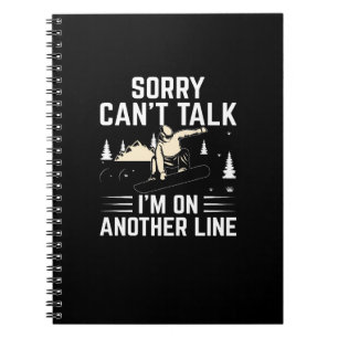 Cuaderno Lo siento, no puedo hablar de otra línea