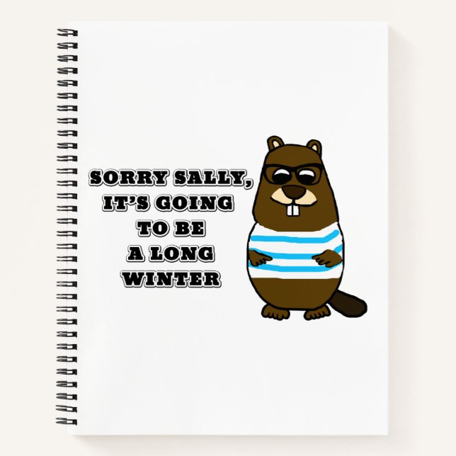 Cuaderno Lo siento Sally, invierno largo (Anverso)