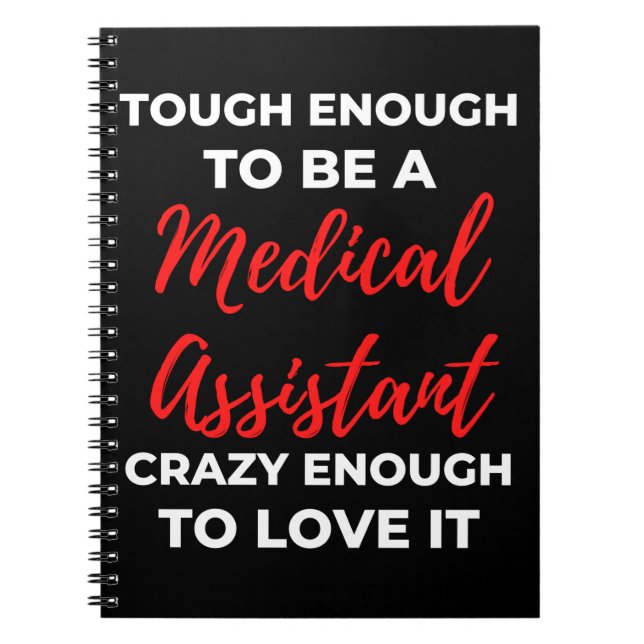 Cuaderno Lo Suficiente Como Para Ser Auxiliar Médico (Frente)