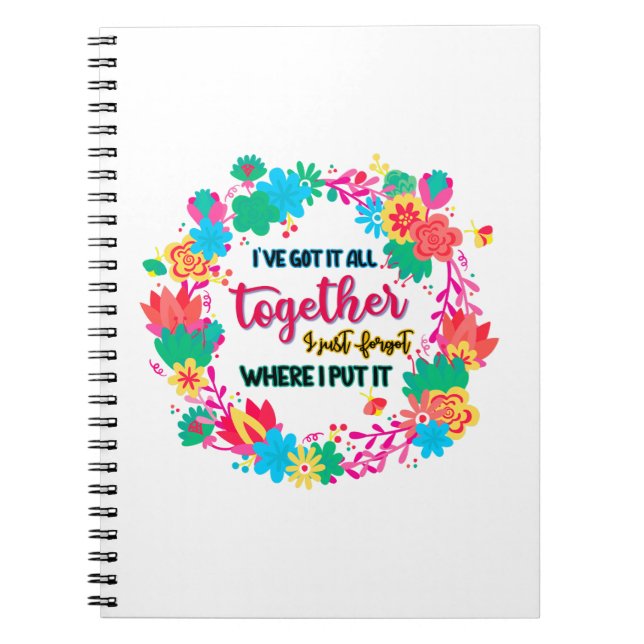 Cuaderno Lo tengo todo, me olvidé de dónde lo puse (Frente)