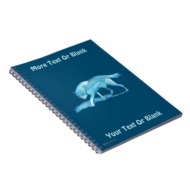 Cuaderno Lobo azul (Lado Derecho)