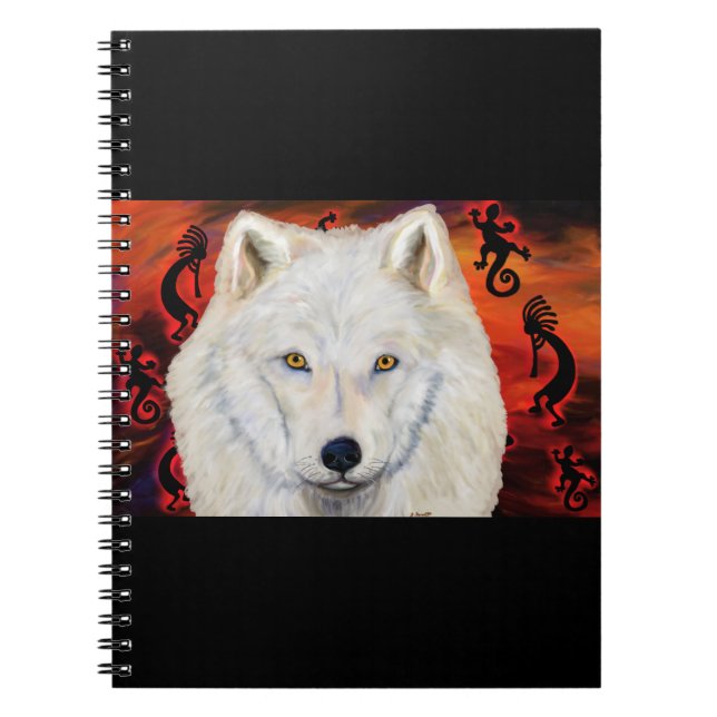 Cuaderno Lobo Blanco Kokopelli (Frente)