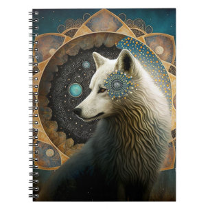 Cuaderno Lobo blanco Mandala