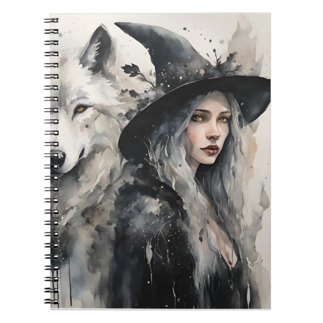 Cuaderno Lobo blanco y bruja (Frente)