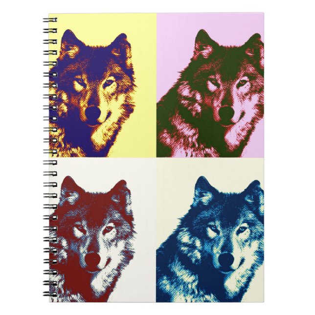 Cuaderno Lobo de arte pop (Frente)