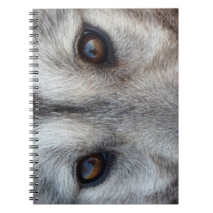 Cuaderno Lobo de papel portátil Husky / Lobo regalos y libr