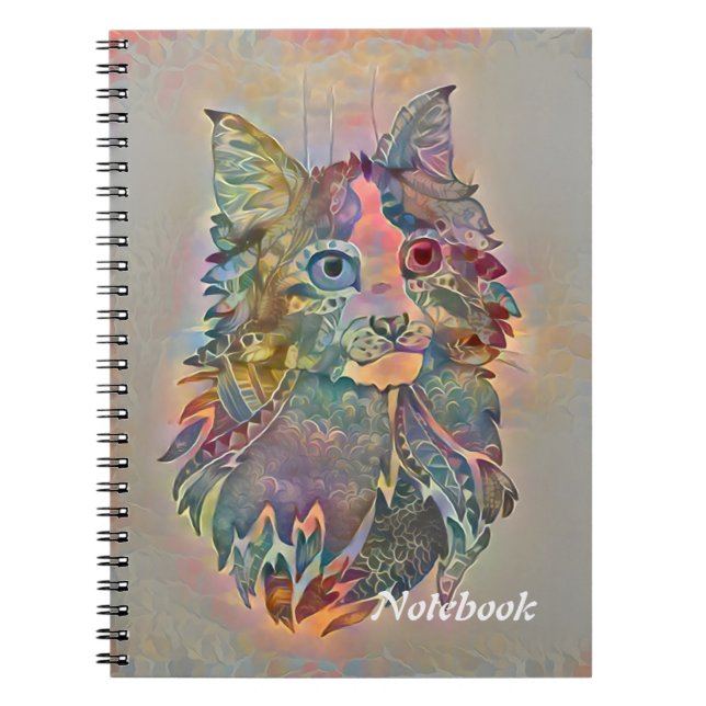Cuaderno Lobo en flores (Frente)