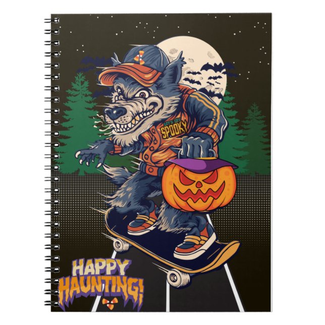 CUADERNO LOBO EN HALLOWEEN (Frente)