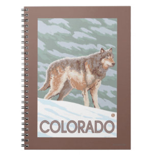 Cuaderno Lobo gris StandingColorado