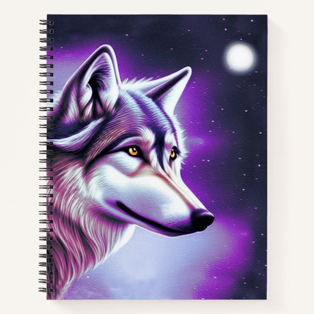 Cuaderno Lobo místico nocturno (Anverso)