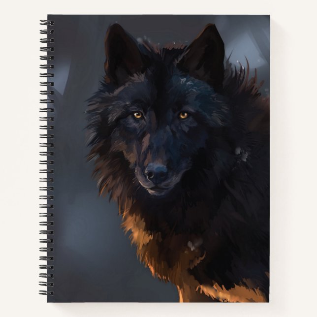Cuaderno Lobo negro (Anverso)