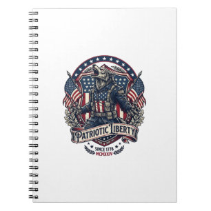 Cuaderno Lobo Patriota Patriótico Horror Monstruo Patriota