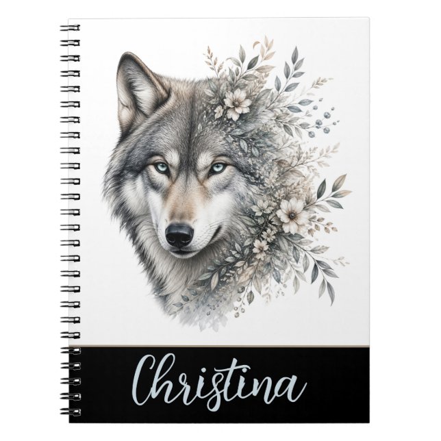 Cuaderno Lobo Personalizado  (Frente)