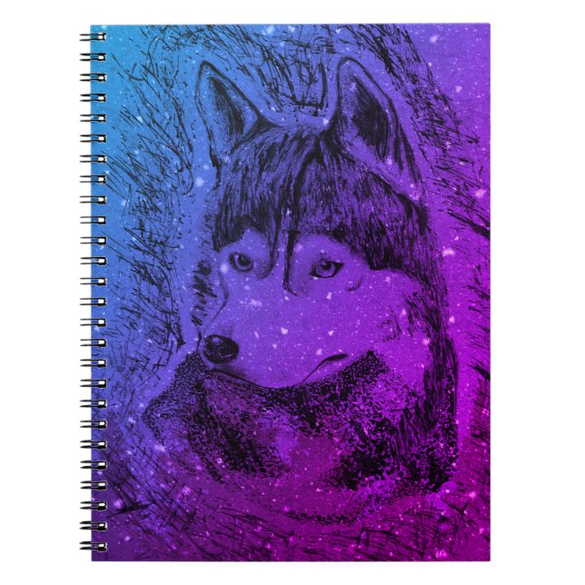 Cuaderno Lobo púrpura (Frente)