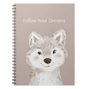 Cuaderno Lobo Sigue Tus Sueños