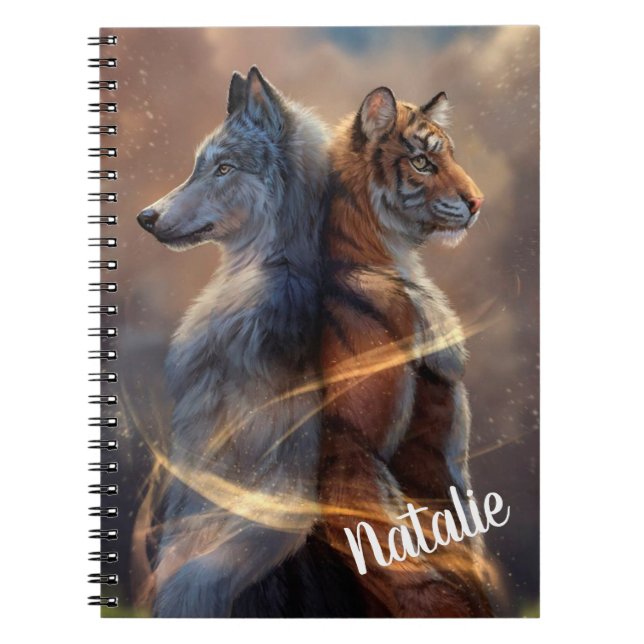 Cuaderno Lobo y Tigre (Frente)