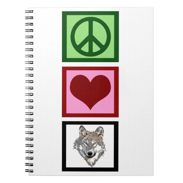 Cuaderno Lobos de amor por la paz (Frente)