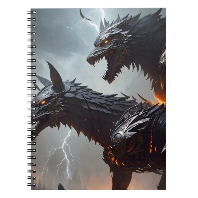 Cuaderno Lobos de Cyborg Lightning (Frente)
