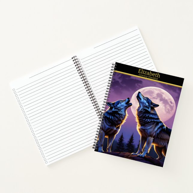 Cuaderno Lobos gritando en el cielo de la luna (Interior)