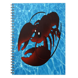 Cuaderno Lobster rojo Personalizado lindo