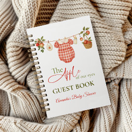 Cuaderno Locally Grown Clothesline Apple Baby Shower Guest