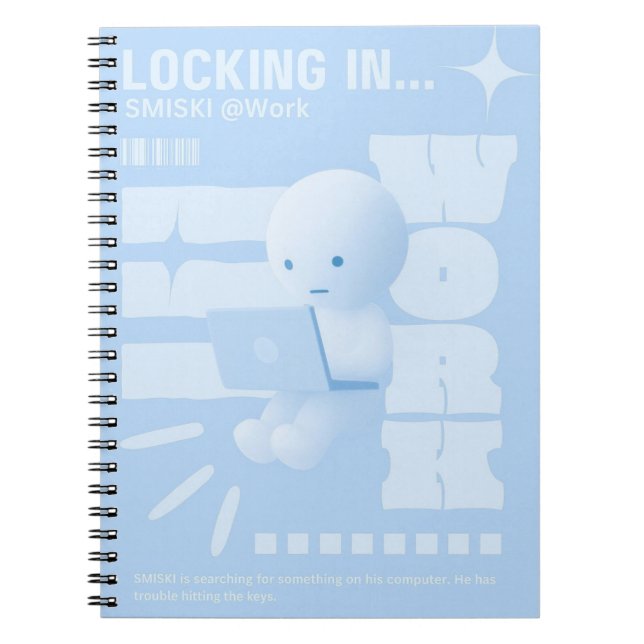 Cuaderno 'Locking In' de Smiski (Frente)
