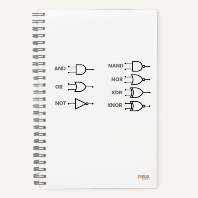 Cuaderno Logic Gates White (Anverso)