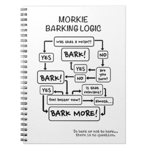 Cuaderno lógica del ladrido de Morkie