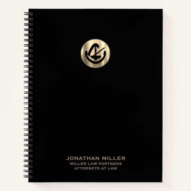 Cuaderno Logo de Black Luxury (Anverso)