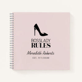 Cuaderno Logo de Boss Lady Stiletto Rubor personalizado