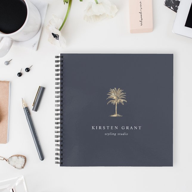 Cuaderno Logo de Faux Gold Palm Tree (Subido por el creador)