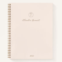 Logo de Flor Elegante Rosa Mínimo y Nombre de Scri