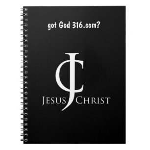 Cuaderno Logo de JC (Jesucristo) gotGod316.com
