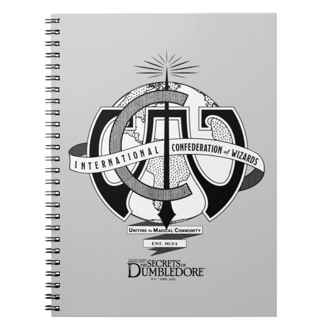 Cuaderno Logo de la Confederación Internacional de Asistent (Frente)