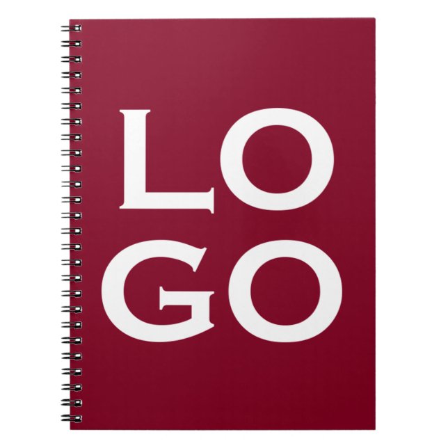 Cuaderno Logo de la empresa o del Personalizado de negocios (Frente)