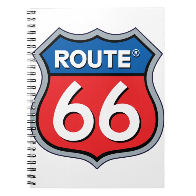Cuaderno Logo de la ruta 66 (Frente)