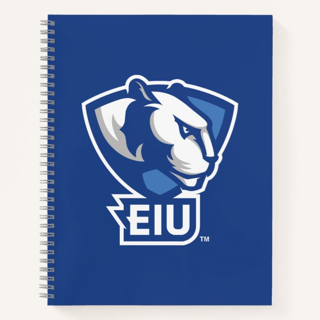 Cuaderno Logo de Panthers University del Este de Illinois (Anverso)