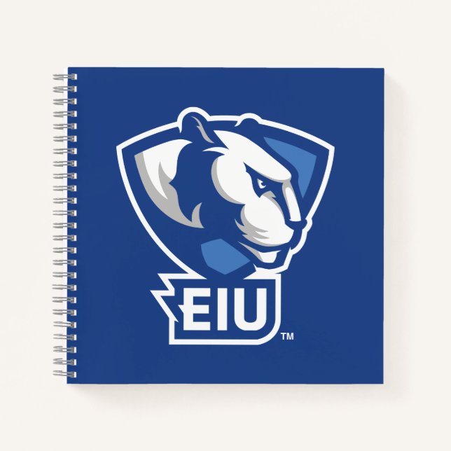 Cuaderno Logo de Panthers University del Este de Illinois (Anverso)