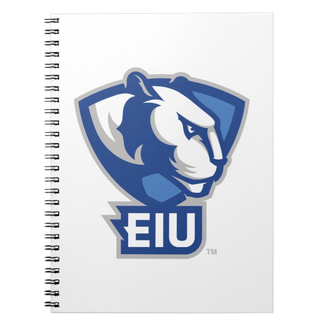 Cuaderno Logo de Panthers University del Este de Illinois (Frente)