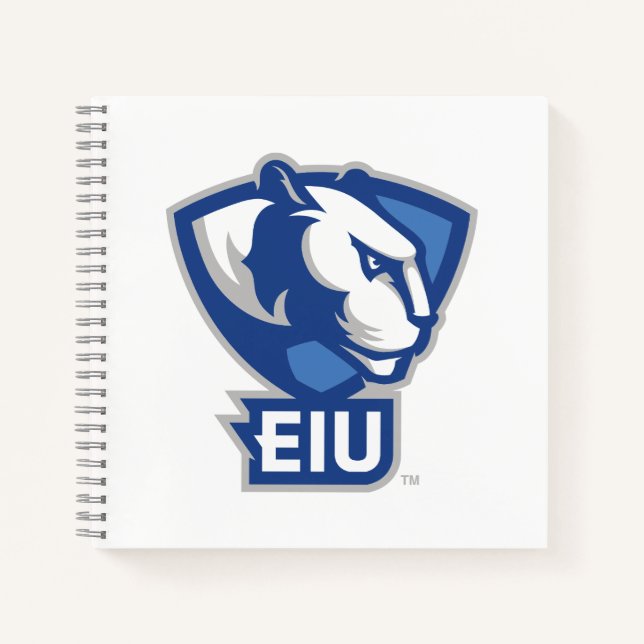 Cuaderno Logo de Panthers University del Este de Illinois (Anverso)