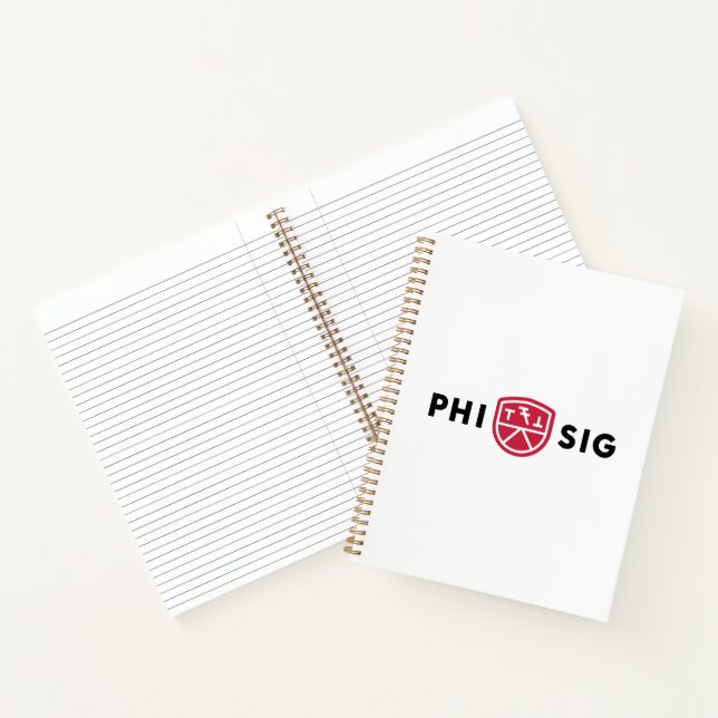 Cuaderno Logo de Phi Sigma Kappa (Interior)