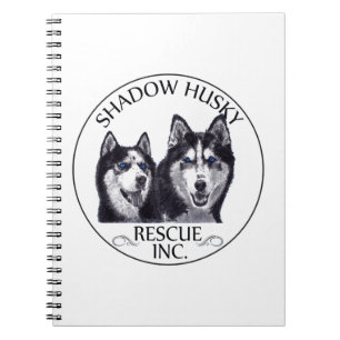 Cuaderno Logo de Rescate Husky Sombra