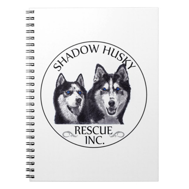 Cuaderno Logo de Rescate Husky Sombra (Frente)